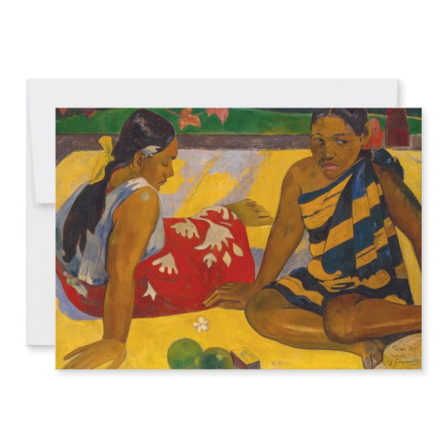 Paul Gauguin - Tahitian Women / Parau Api Invitation