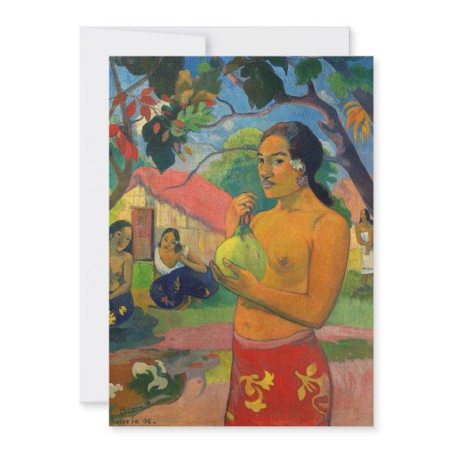 Paul Gauguin - Woman Holding A Fruit Invitation