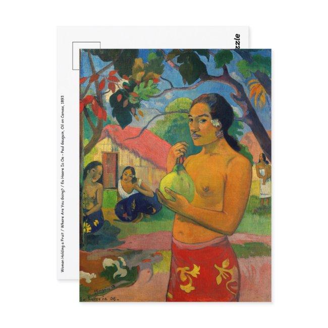 Paul Gauguin - Woman Holding A Fruit Postinvitations