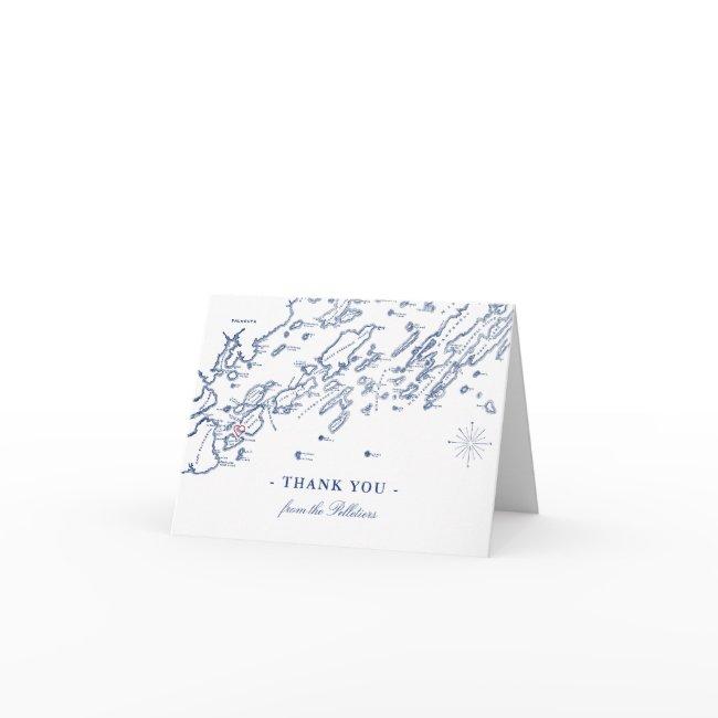Peaks Island Maine Thank You Invitations Personalized