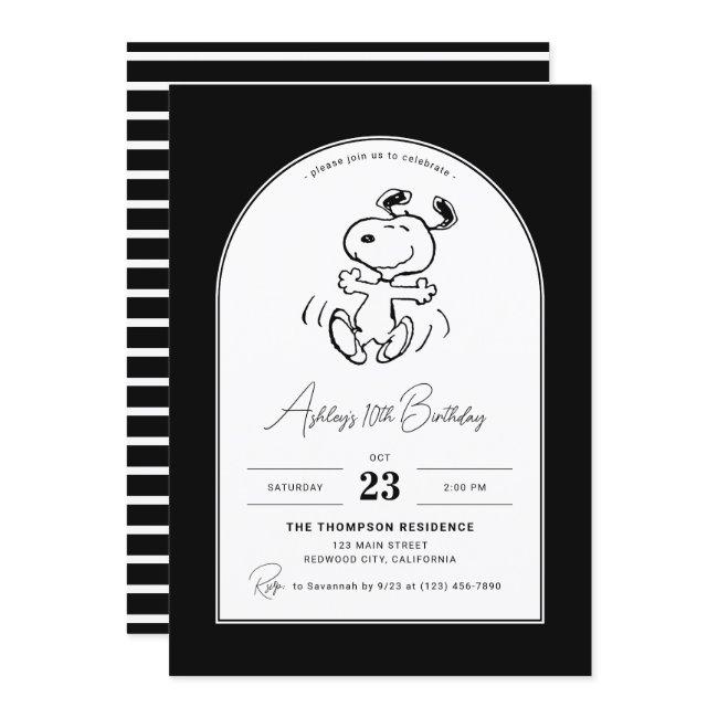 Peanuts | Dancing Snoopy Birthday Invitation