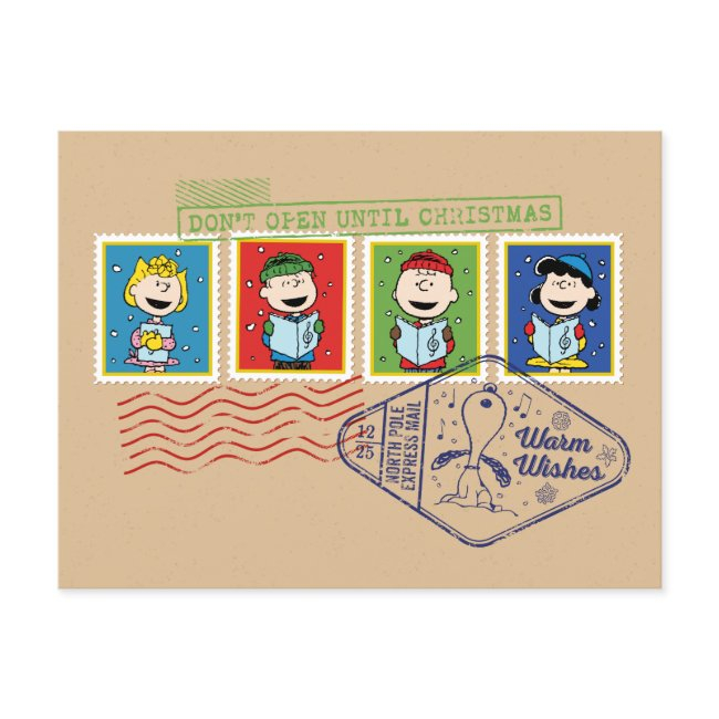 Peanuts | Don't Open Until Christmas Holiday Postinvitations