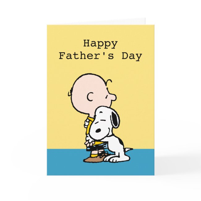 Peanuts | Happy Father's Day Hug Holiday Invitations
