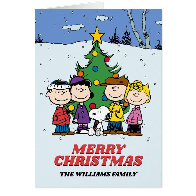 Peanuts Merry Christmas | Add Your Photo & Name