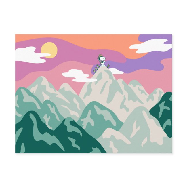 Peanuts | Snoopy & Troop Hiking The Mountain Postinvitations