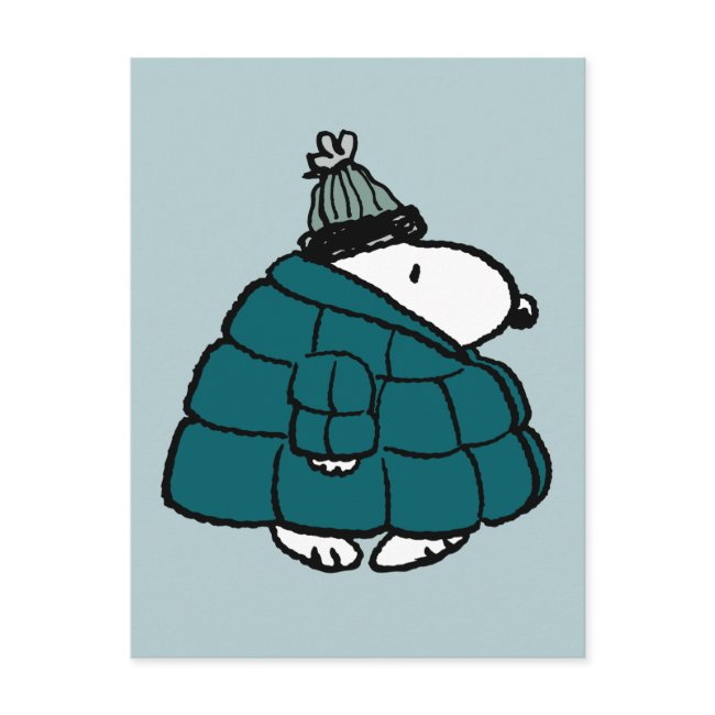 Peanuts | Snoopy Winter Puffer Jacket Postinvitations