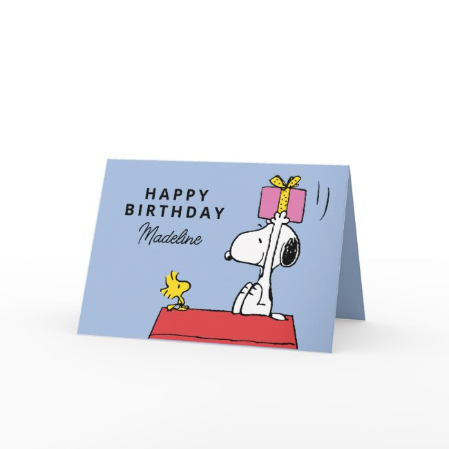 Peanuts | Snoopy & Woodstock Birthday | Add Photo Invitations