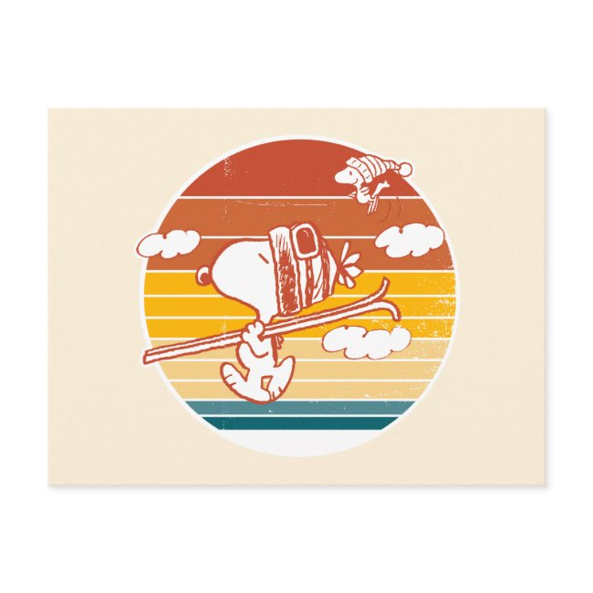 Peanuts | Snoopy & Woodstock Ski Trip Postinvitations