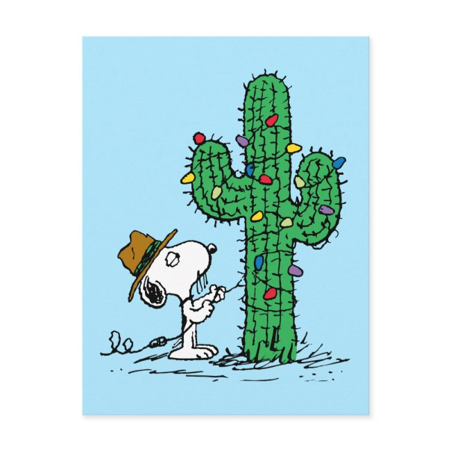 Peanuts | Spike's Holiday Cactus Postinvitations