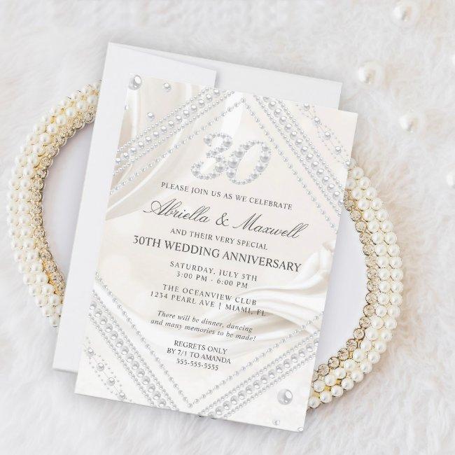 Pearl 30th Anniversary Invitation
