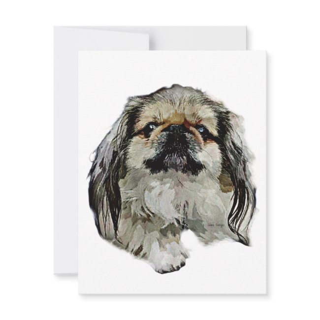 Pekingese Stationery - Blank Invitations