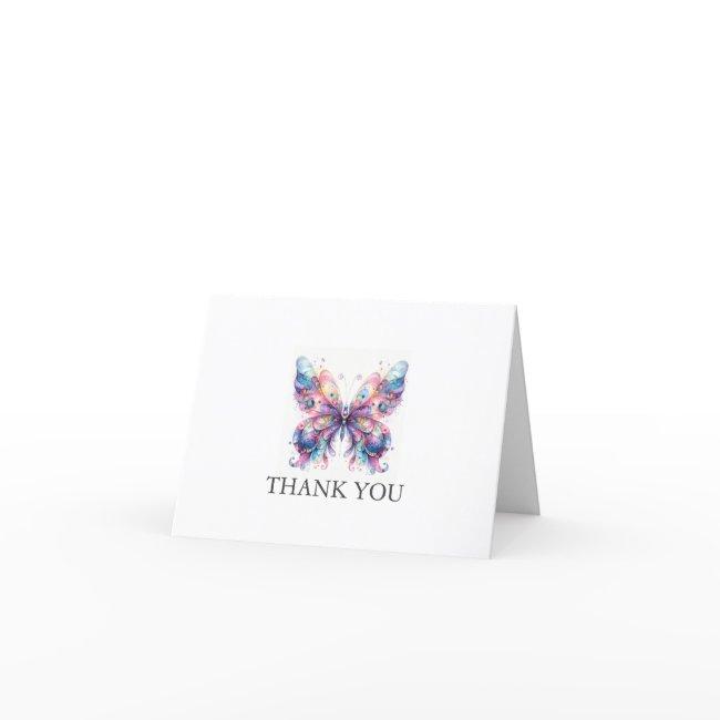 Personalized Butterfly Thank You Invitations