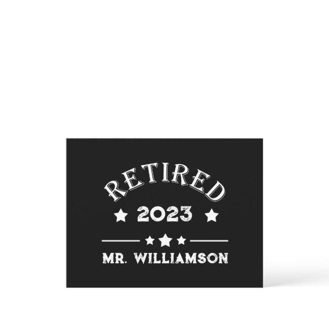 Personalized Retirement Gift Idea Holiday Postinvitations