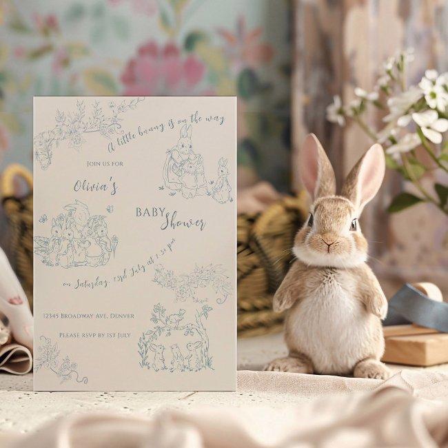 Peter Rabbit's Mom Baby Shower Invitation