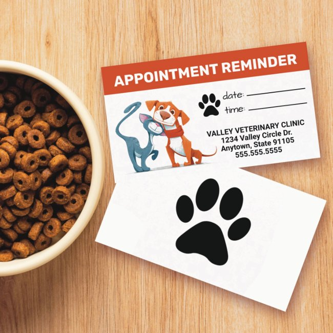 Pets Business Appointment Reminder Invitations