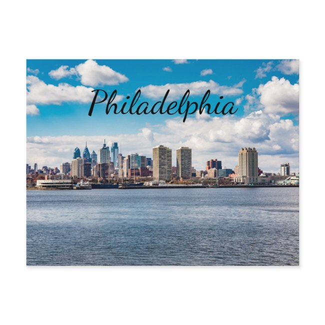 Philadelphia Skyline Postinvitations