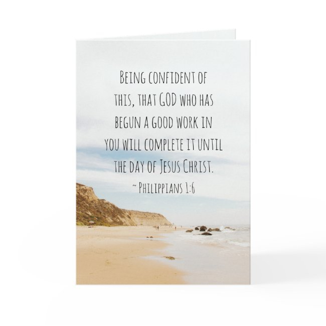 Philippians 1:6 God Who Has Begun A Good Work Invitations