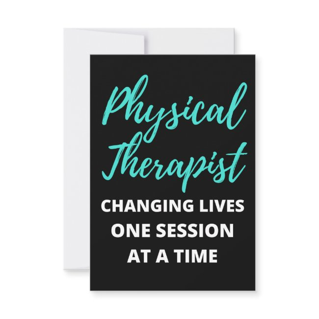 Physical Therapist Changing Lives One Session Thank You Invitations
