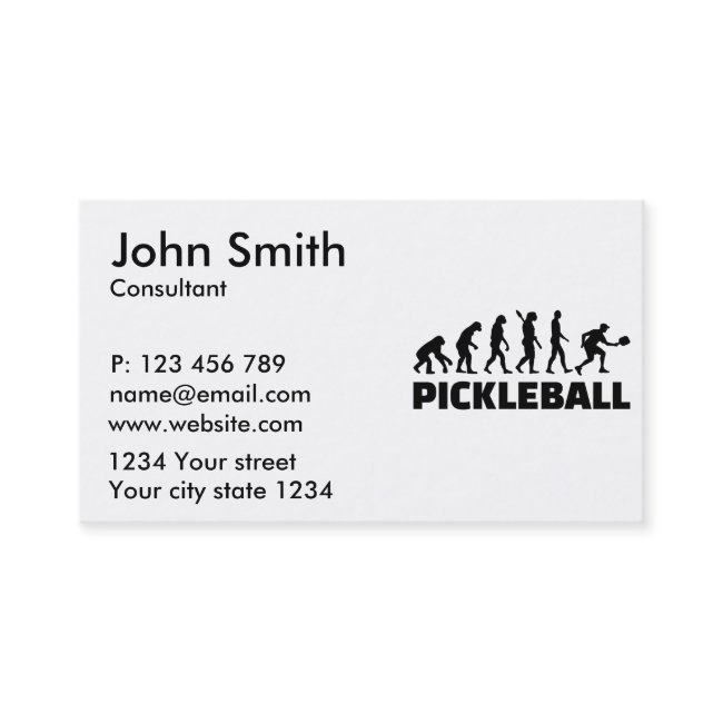 Pickleball Evolution Business Invitations