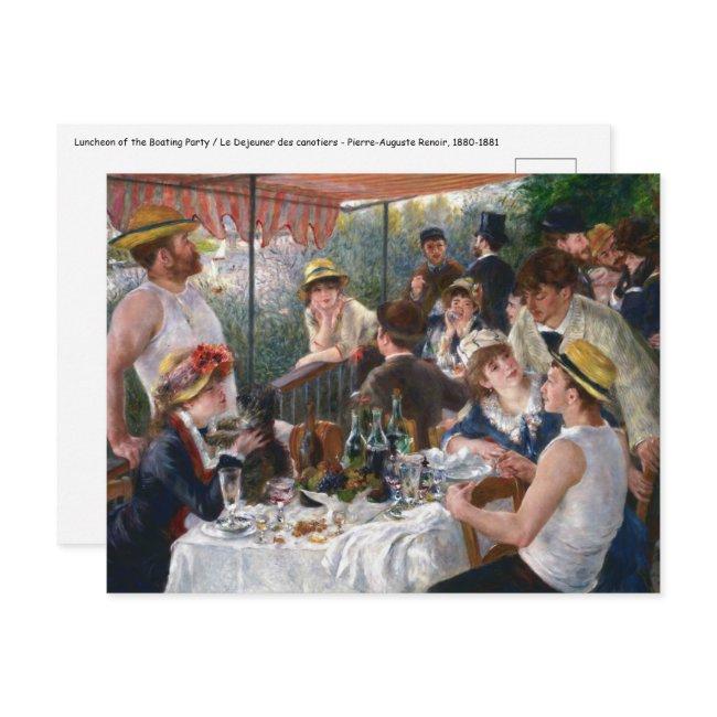 Pierre-auguste Renoir - Luncheon Of Boating Party Postinvitations