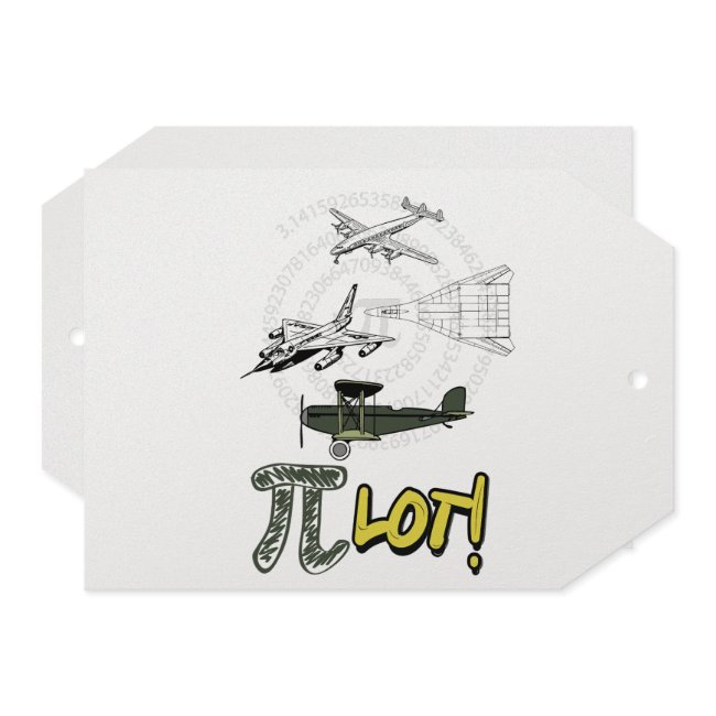 Pilot Funny Pi Day Nerdy Word Play Holiday Invitations