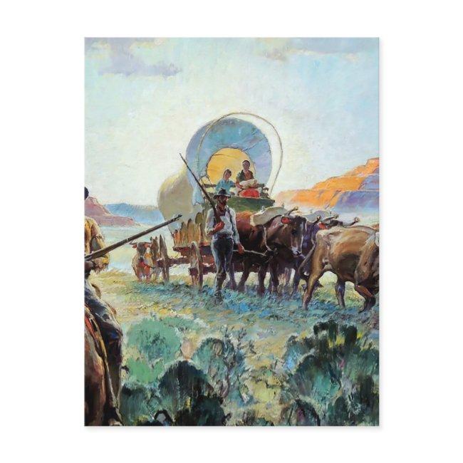 “pioneers” Western Art By Herbert M Stoops Postinvitations