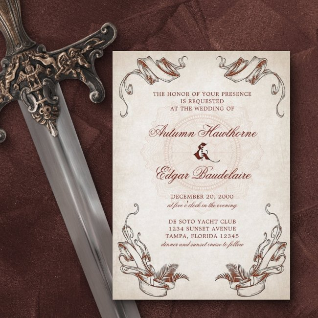 Pirate Treasure Wedding Invitation