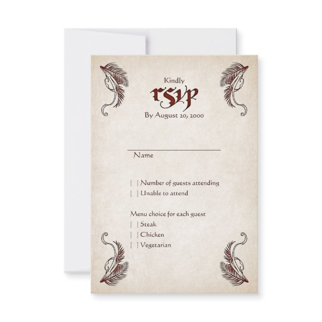 Pirate Treasure Wedding Rsvp Invitations