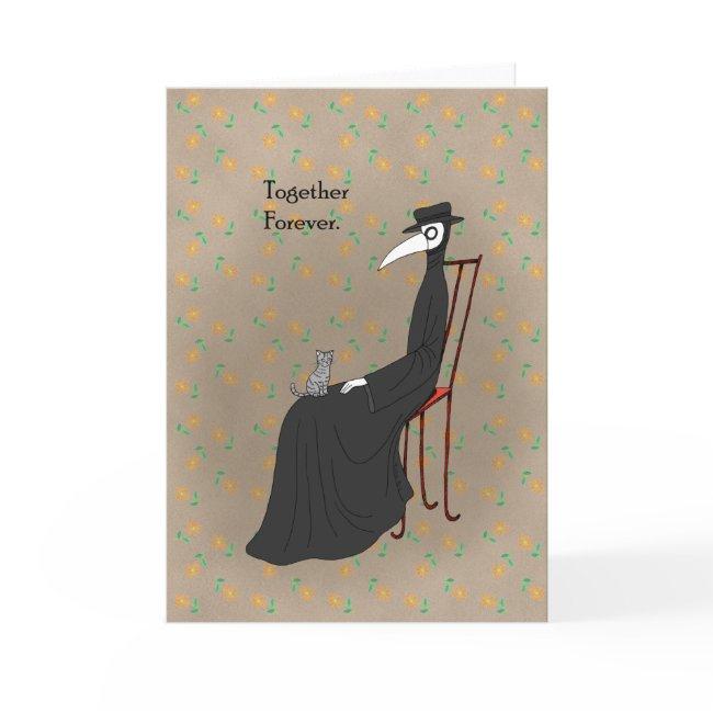 Plague Doctor Love Anniversary Valentine's Day Invitations