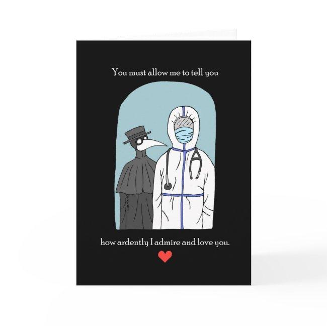 Plague Doctor With Covid Doctor Jane Austin Quote Invitations