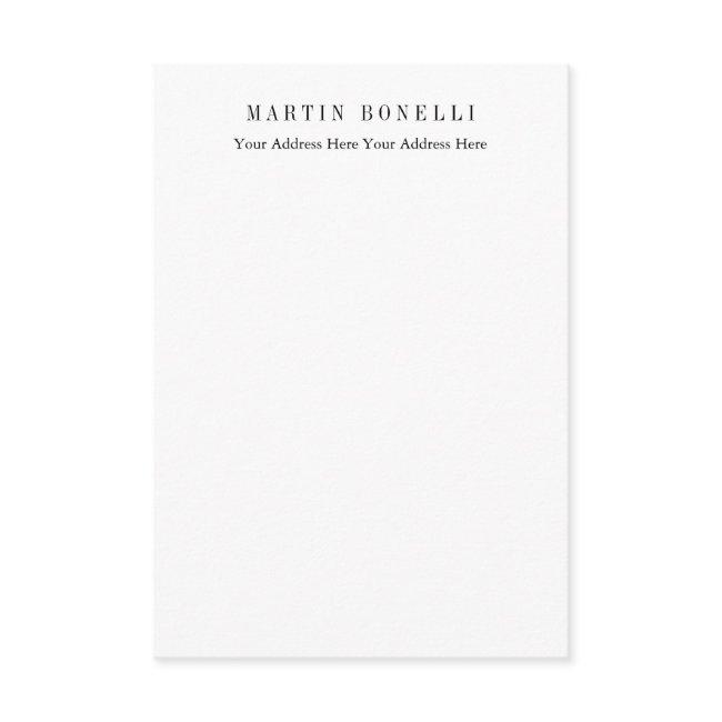 Plain Professional Black & White Minimalist Enclosure Invitations