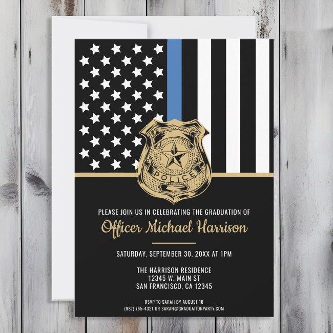 Police Graduation Law Enforcement Academy Invitation