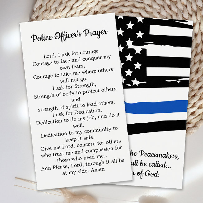Police Officers Prayer Poem Law Enforcement Invitations