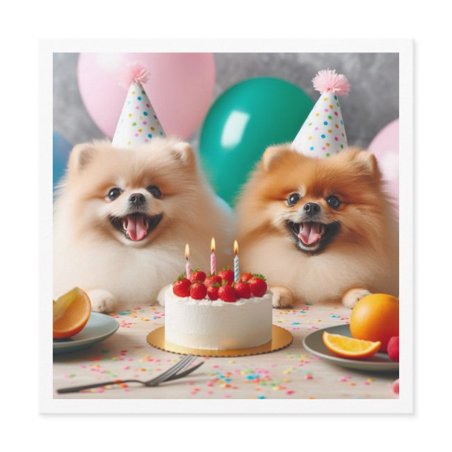 Pomeranian Birthday Invitations, Pomeranian, Pomeranian Invitation