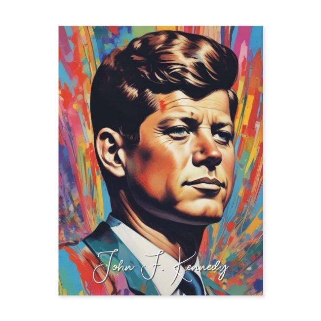 Pop Art Jack Jfk John F. Kennedy Invitation Postinvitations