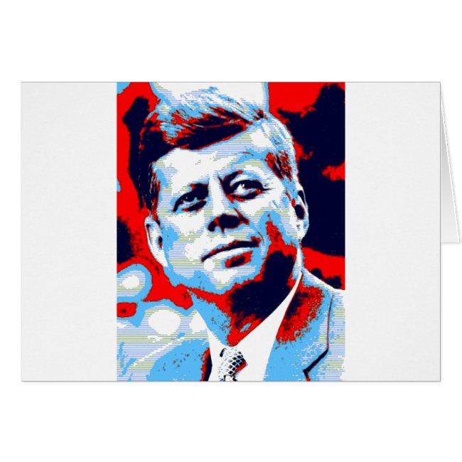 Pop Art Jfk John F. Kennedy Red Blue