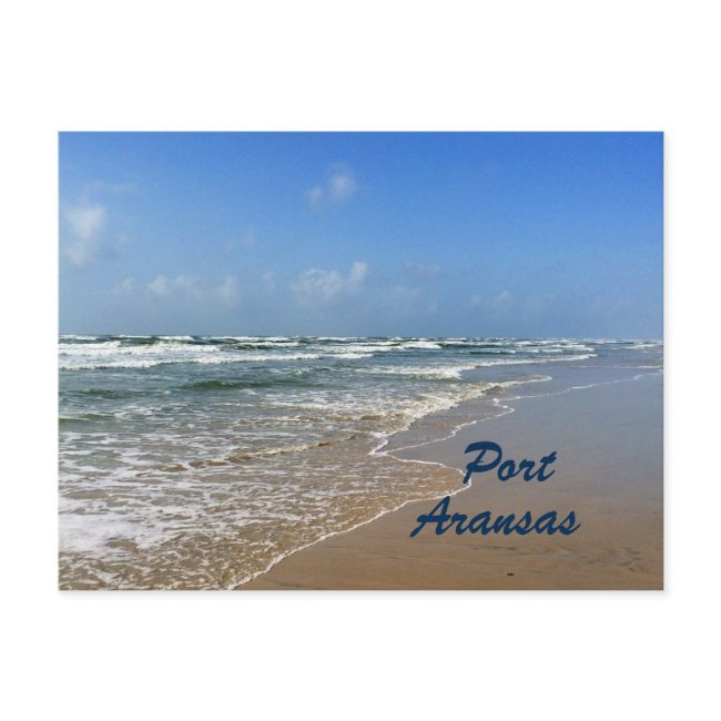 Port Aransas Beach In Texas Postinvitations