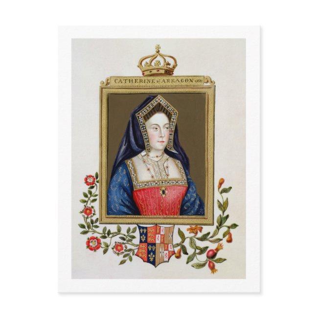 Portrait Of Catherine Of Aragon (1485-1536) 1st Qu Postinvitations