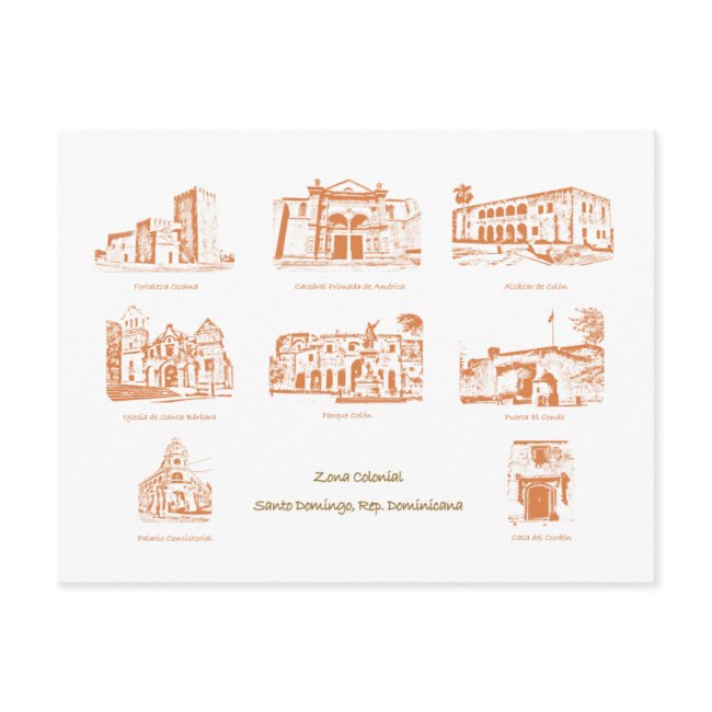 Postal Zona Colonial, Santo Domingo, Rep. Dom. Postinvitations