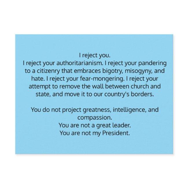 Postinvitations To President Trump