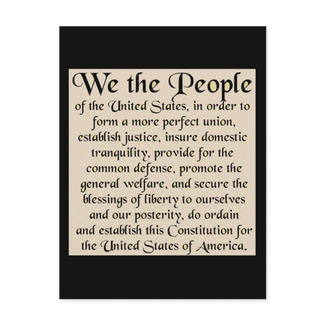 Preamble To The Constitution Of The United States Postinvitations