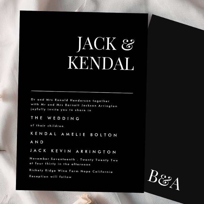 Premium Elegant | Editable Names Wedding Invitation