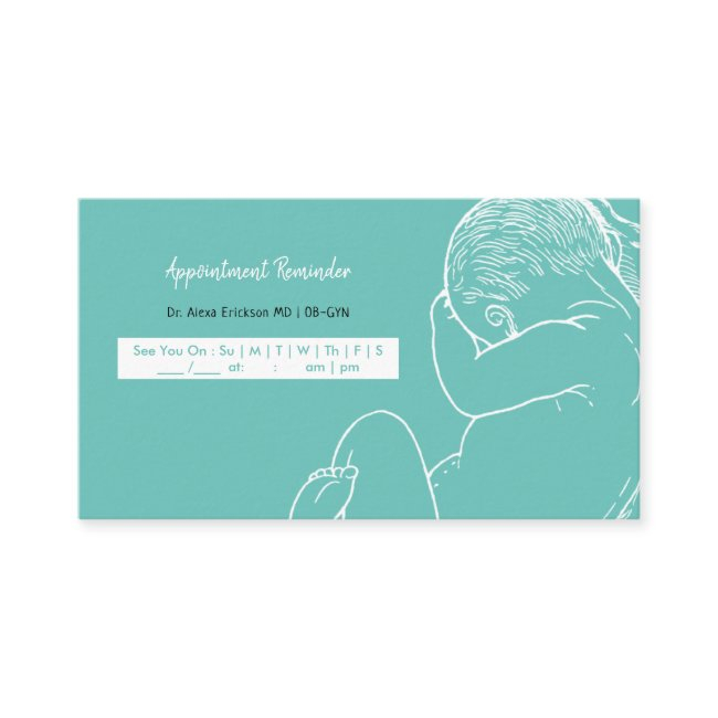 Prenatal Visit Checkup Simple Birthing Baby Ob Appointment Invitations