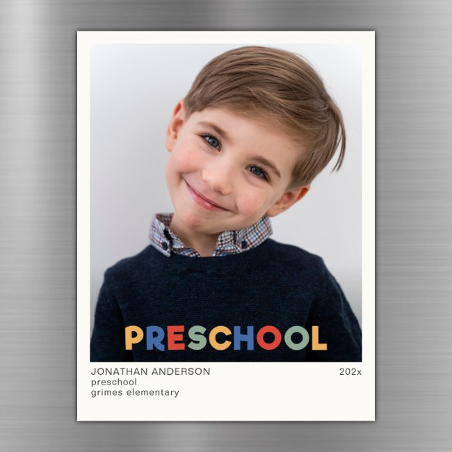 Preschool Keepsake Photo Magnet