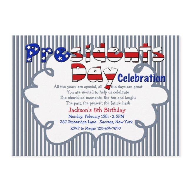 President's Day Celebration Invitation