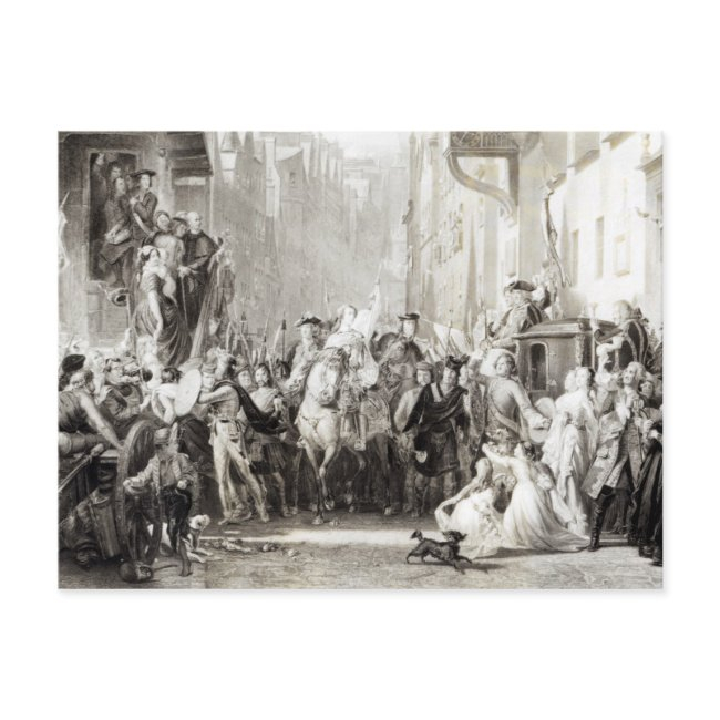 Prince Charles Edward And The Highlanders Postinvitations