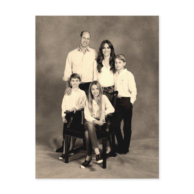 Prince William And Family Dec 2023 Stylized Postinvitations