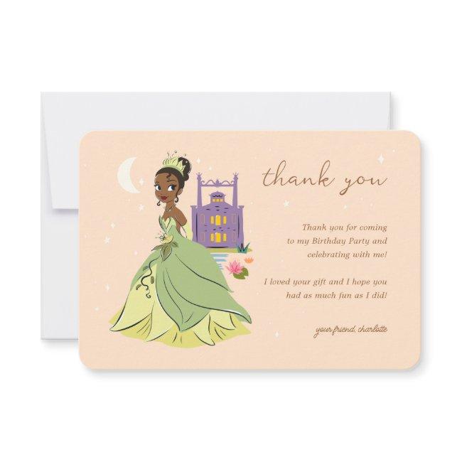 Princess Tiana Sleepover Girls Birthday Thank You Invitation