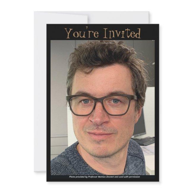Prof Mattias Desmet Invitation By Rosewrites
