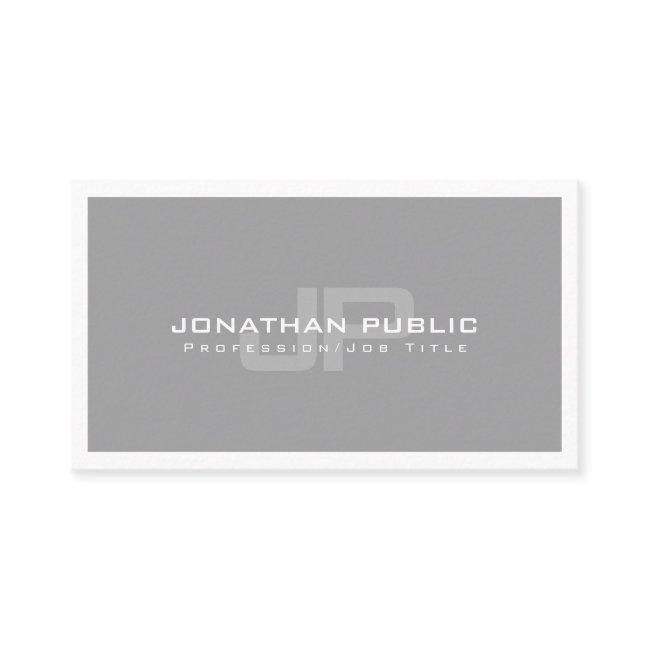 Professional Elegant Modern Monogram Plain Trendy Business Invitations